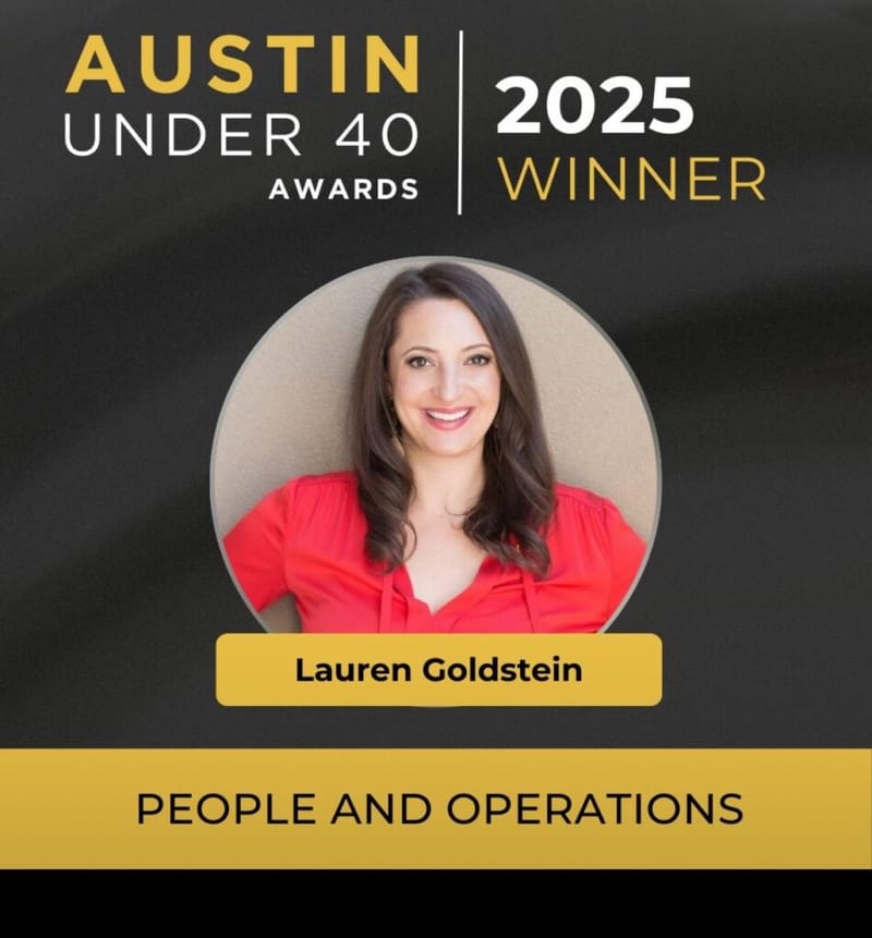Lauren Goldstein named 2025 Austin Under 40 Awards winner in People and Operations